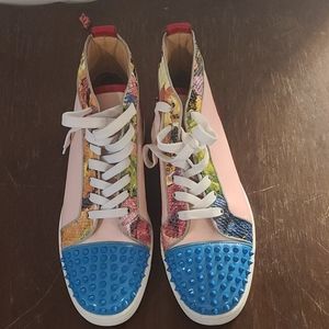 Loubountin mid sneakers